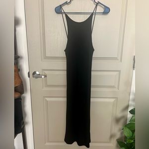 Black Topshop Low Back Dress